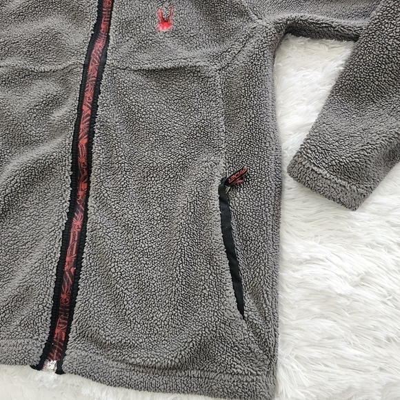 Spyder Boys full zip fleece jacket/ sweatshirt hoodie youth large - Picture 2 of 10